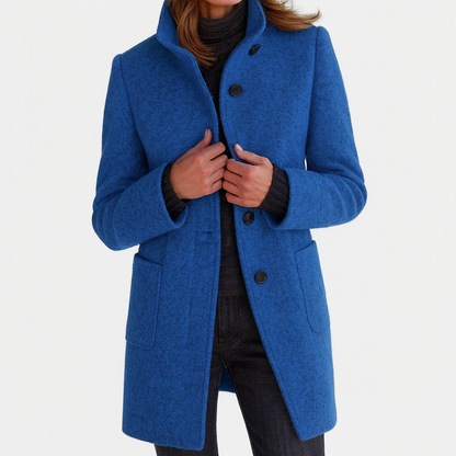LYDIA | Manteau en laine à col haut