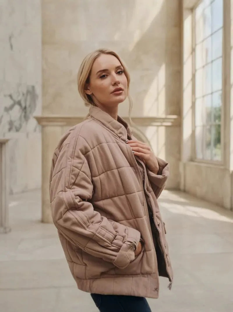 CAPUCINE | Doudoune courte à col montant