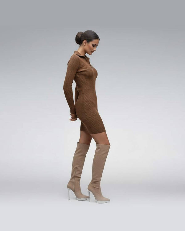 NINA | Robe à col roulé élégante