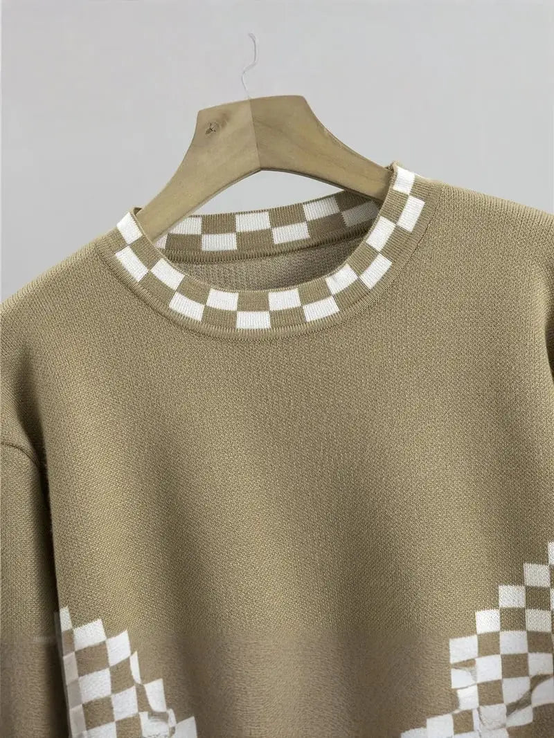 AMY | Ensemble pull tricoté et pantalon de détente chic