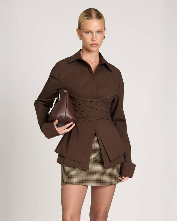 MILENA | Blouse Drapée Élégante & Moderne