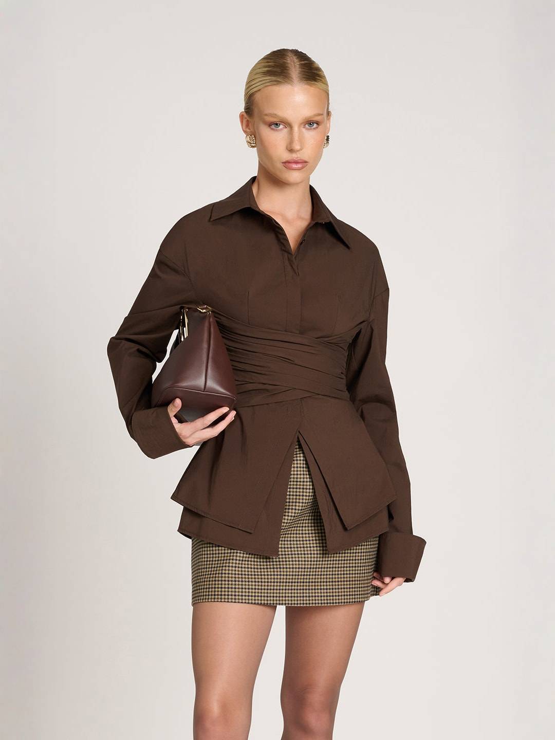 MILENA | Blouse Drapée Élégante & Moderne