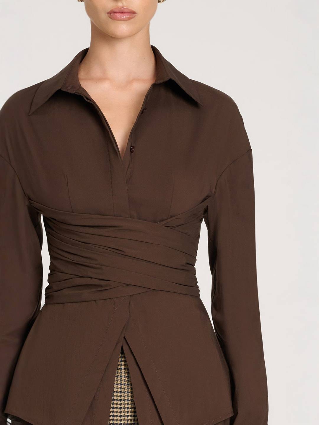 MILENA | Blouse Drapée Élégante & Moderne