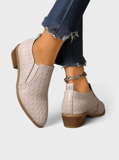 ALEXIS | Mocassins élégants à talon bloc