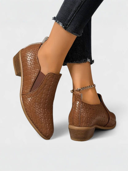 ALEXIS | Mocassins élégants à talon bloc