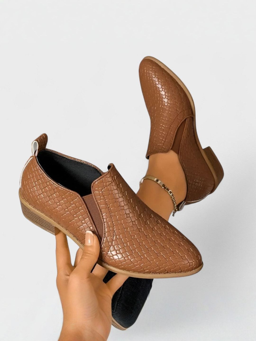 ALEXIS | Mocassins élégants à talon bloc