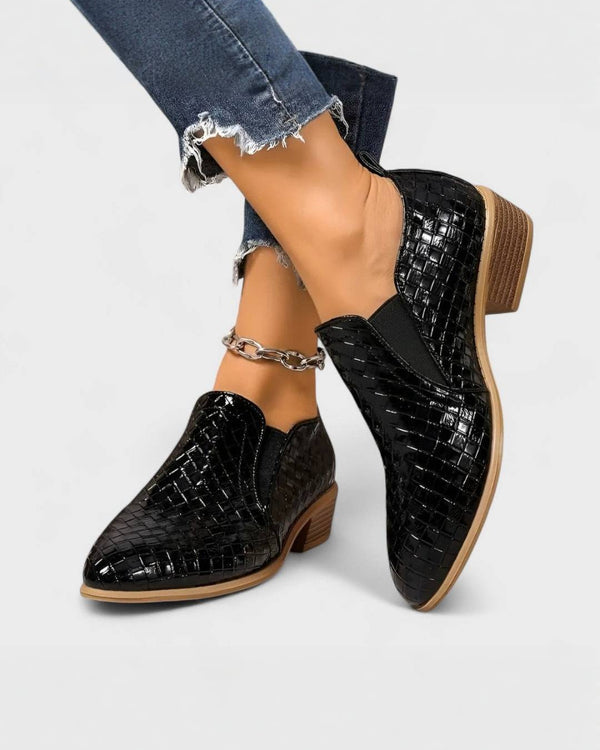 ALEXIS | Mocassins élégants à talon bloc