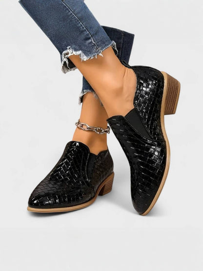 ALEXIS | Mocassins élégants à talon bloc