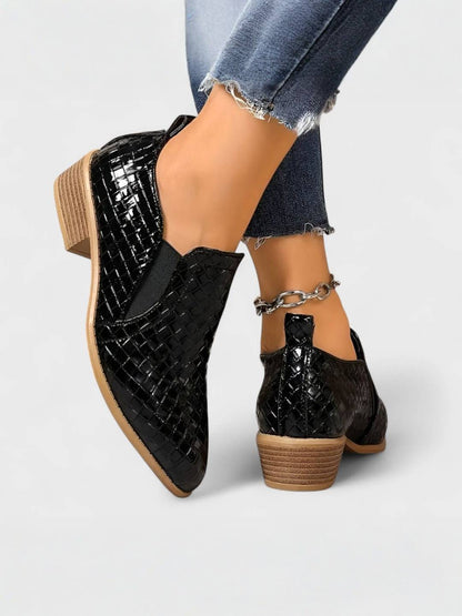 ALEXIS | Mocassins élégants à talon bloc