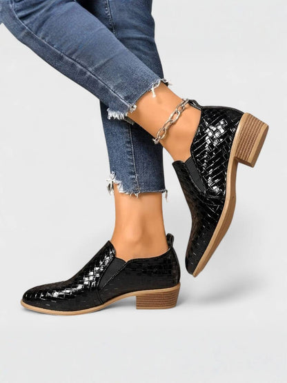 ALEXIS | Mocassins élégants à talon bloc