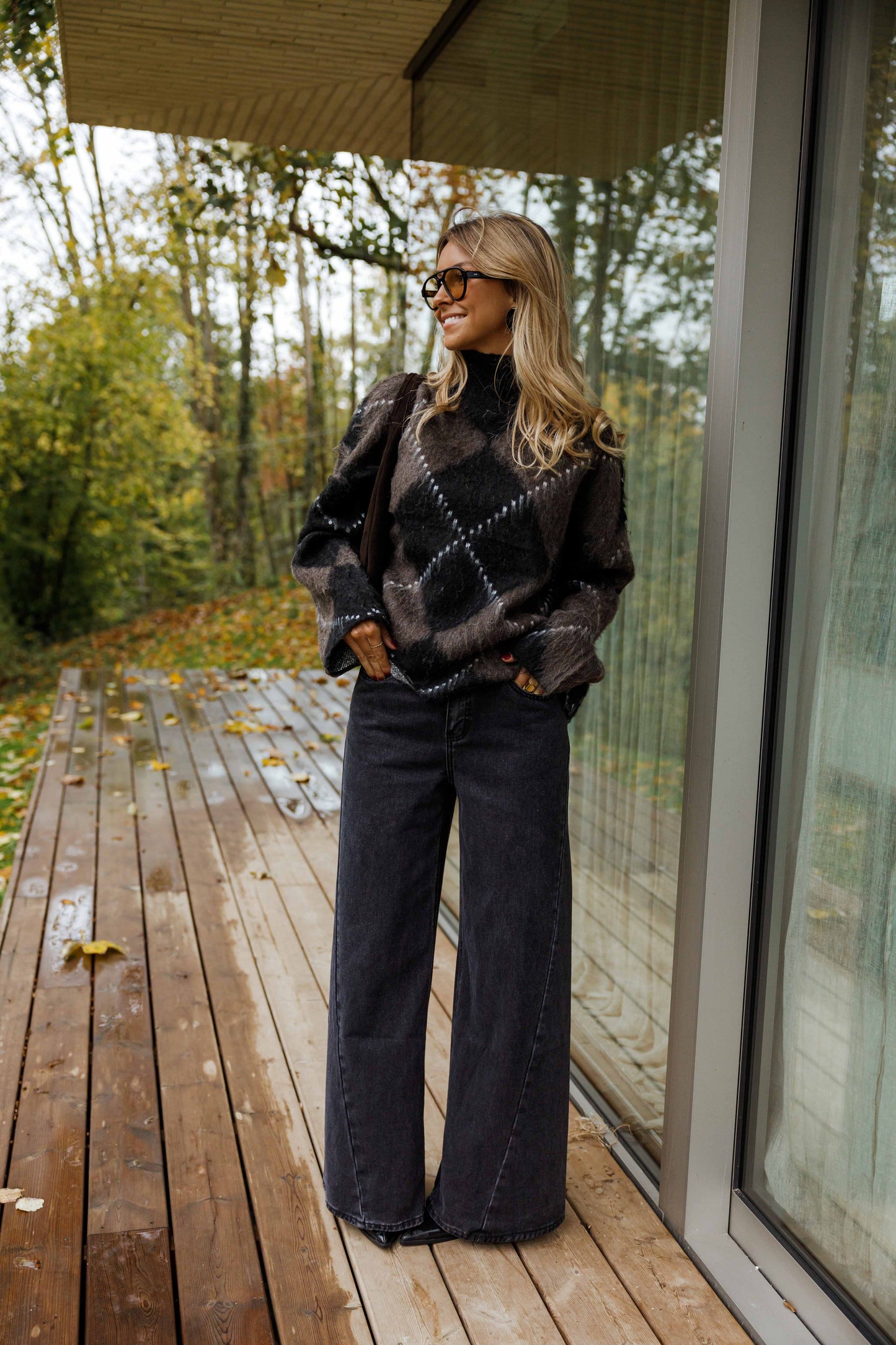 MOLLY | Pull Doux à Carreaux