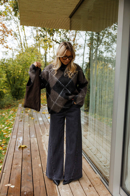 MOLLY | Pull Doux à Carreaux