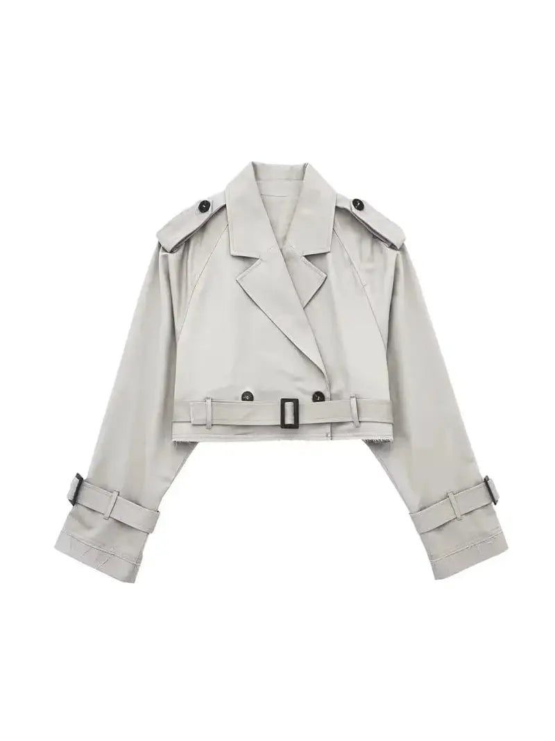 CAROLE | Trench Court Élégant & Moderne