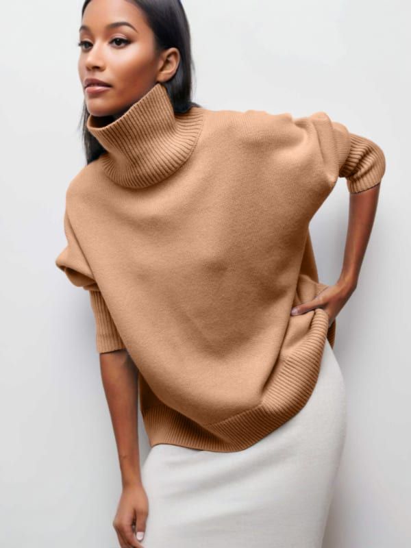 AVERY | Pull à Col Montant Élégant & Chaleureux