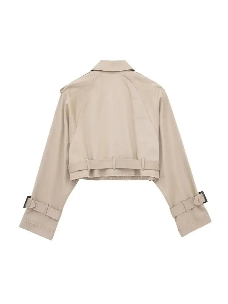 CAROLE | Trench Court Élégant & Moderne