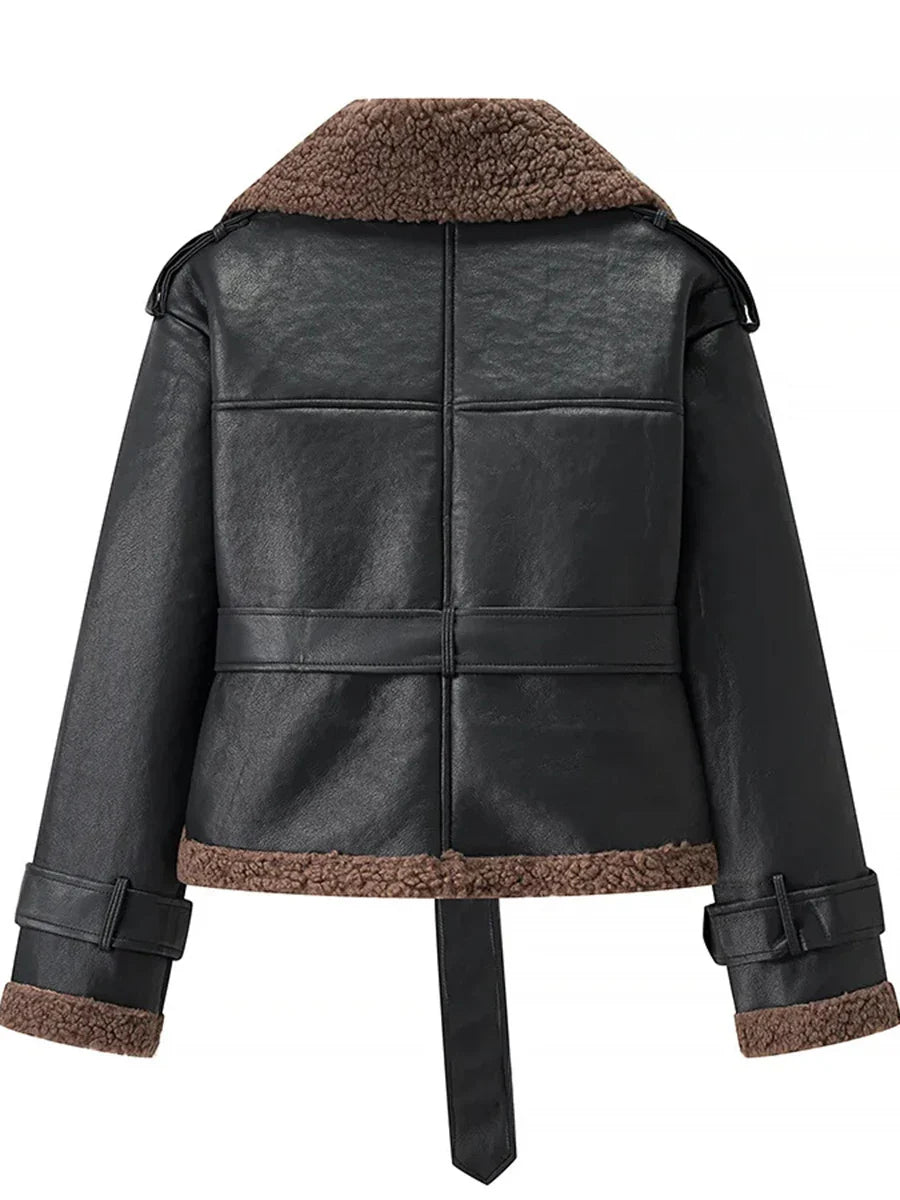 CAROLE | Veste d’Hiver Vintage – Douceur, Structure & Féminité