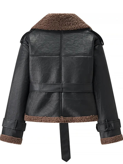 CAROLE | Veste d’Hiver Vintage – Douceur, Structure & Féminité