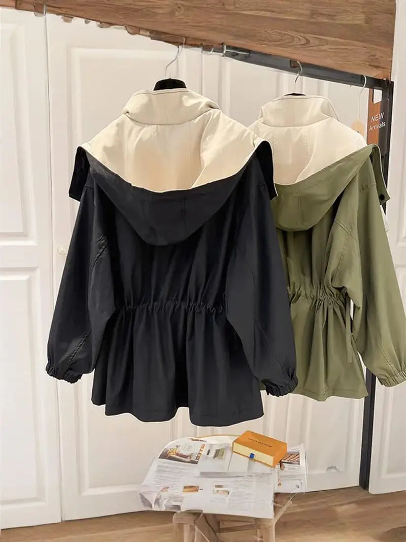 CELIA | Manteau coupe-vent en coton et polyester