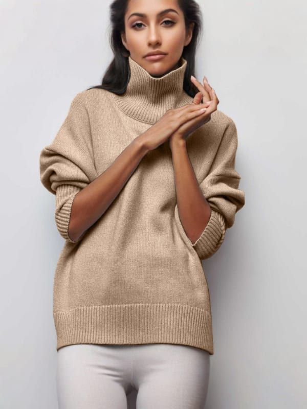 AVERY | Pull à Col Montant Élégant & Chaleureux