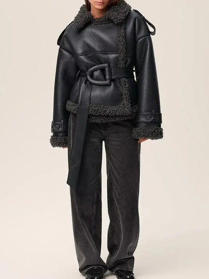 CAROLE | Veste d’Hiver Vintage – Douceur, Structure & Féminité