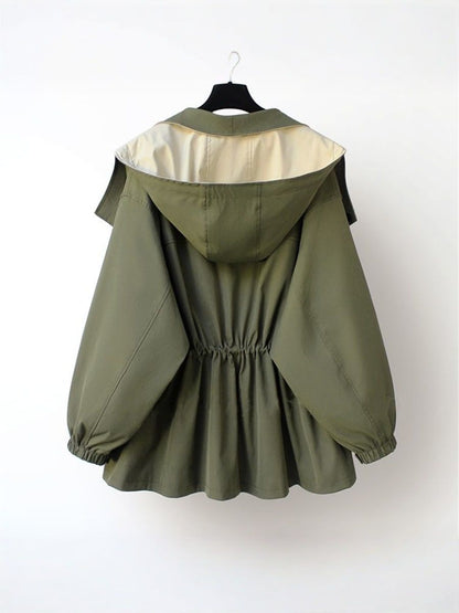 CELIA | Manteau coupe-vent en coton et polyester