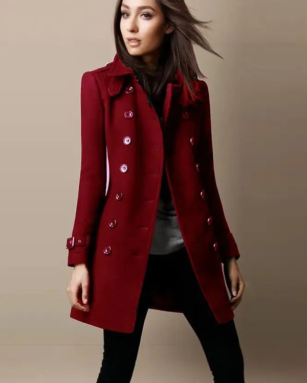 CINTIA | Manteau Effet Cuir Élégant