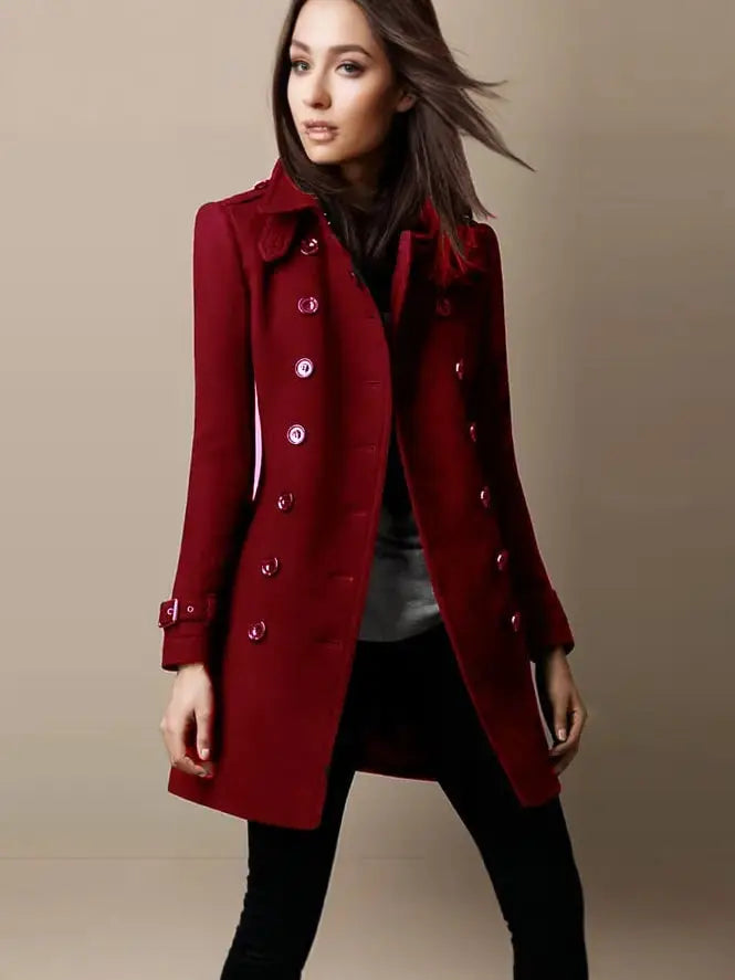 CINTIA | Manteau Effet Cuir Élégant