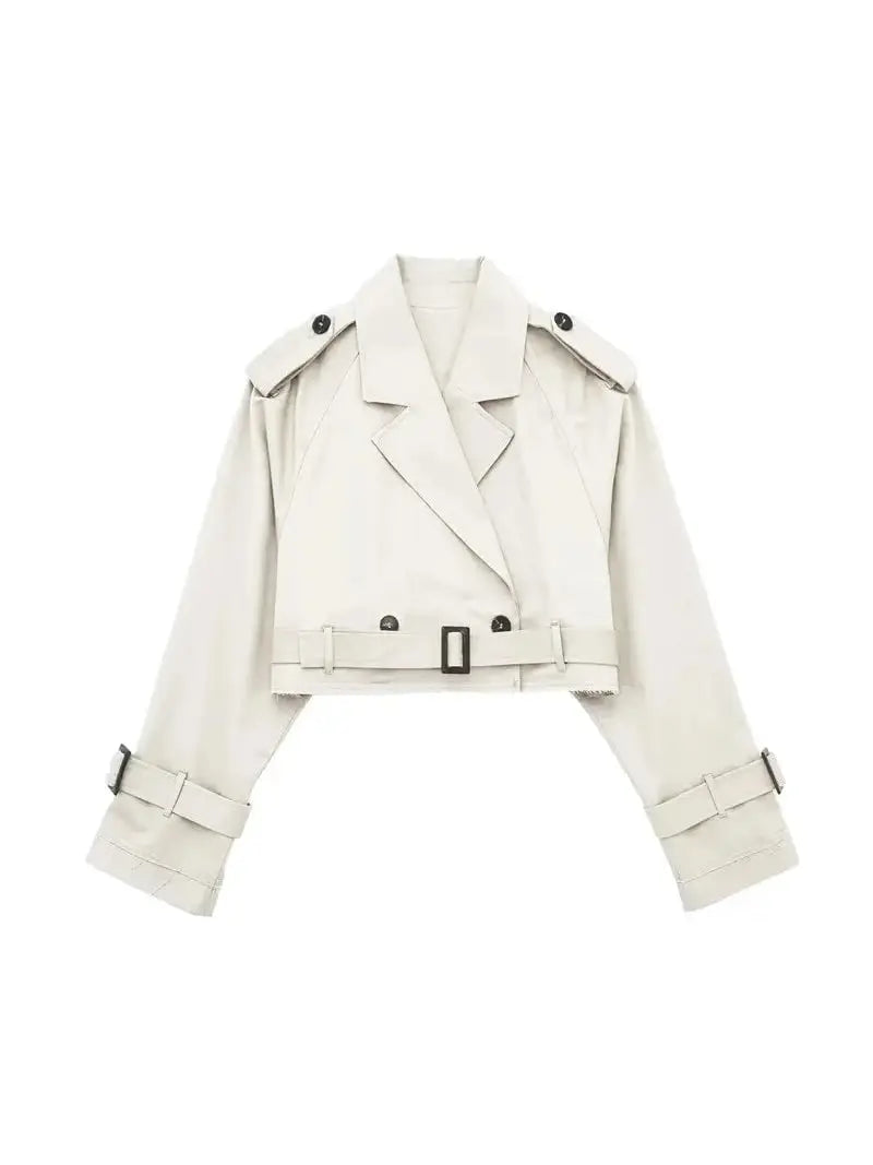 CAROLE | Trench Court Élégant & Moderne