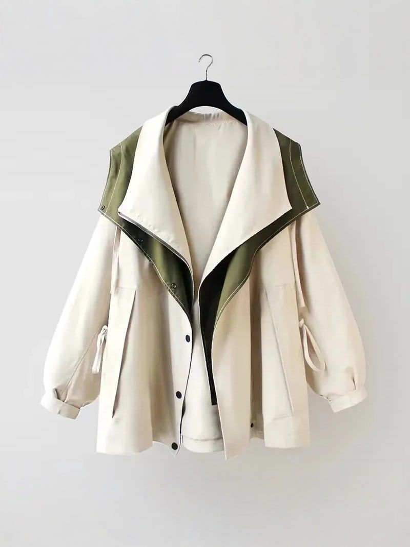 CELIA | Manteau coupe-vent en coton et polyester