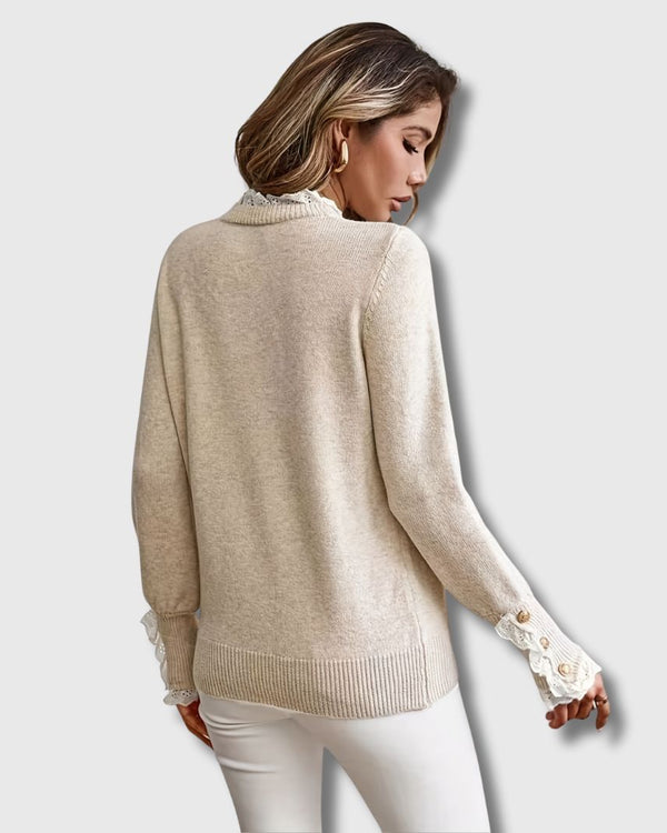 EVEE | Pull élégant a dentelle