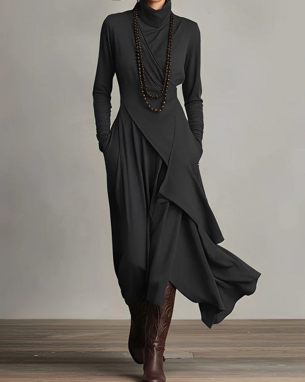 NOÉMIE | robe longue en rayonne violette