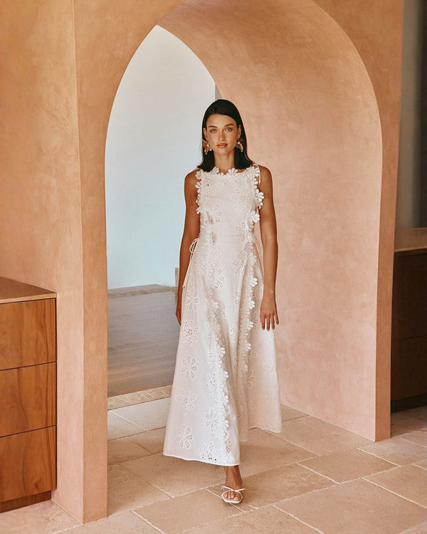 LORENA | Robe longue imprimée au caractére distinctif