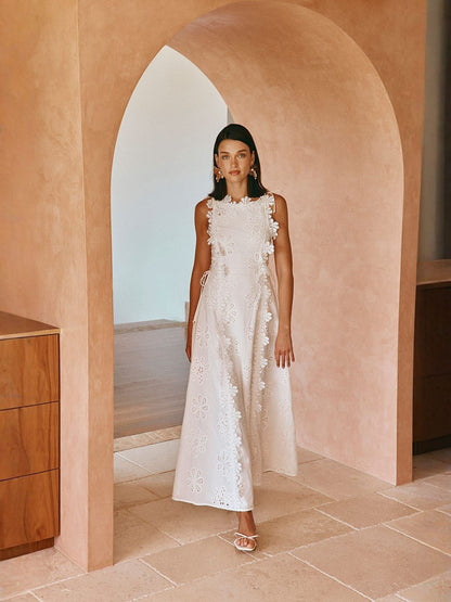 LORENA | Robe longue imprimée au caractére distinctif