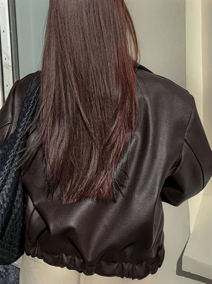 ANNETTE | Veste en cuir vegan élégante