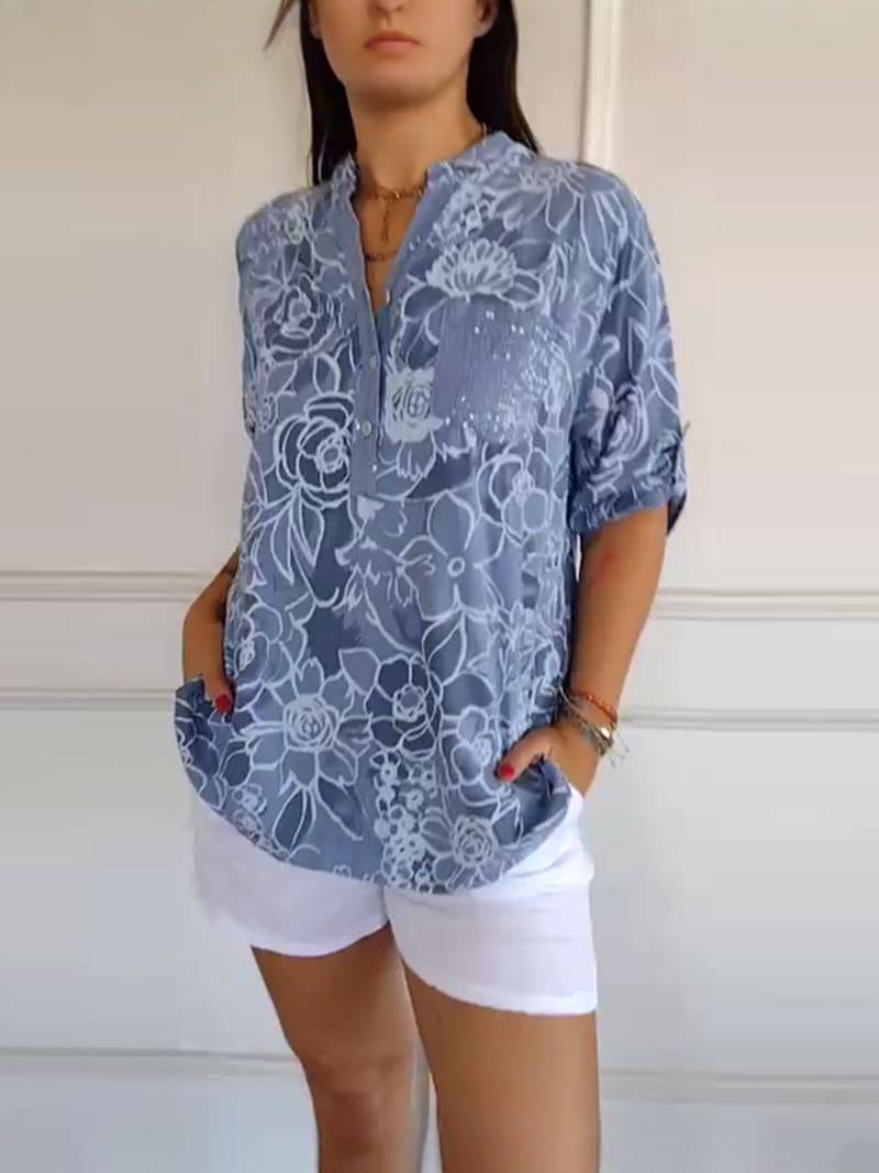 ROWELLA | Blouse fluide à imprimé fleuri