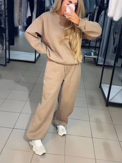 CLAIRE - Ensemble chic diamanté pour un confort et style au quotidien