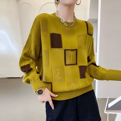 BRITT | PULL EN MAILLE À MOTIFS GÉOMÉTRIQUES
