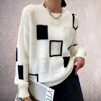 BRITT | PULL EN MAILLE À MOTIFS GÉOMÉTRIQUES