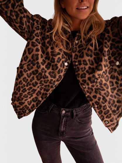 ELODIE | Veste imprimé léopard