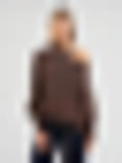 SYLVIE | Pull oversize à col convertible pour femme