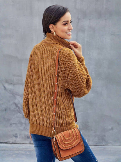 MARINE | Pull oversize en maille torsadée femme