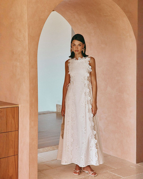 LORENA | Robe longue imprimée au caractére distinctif