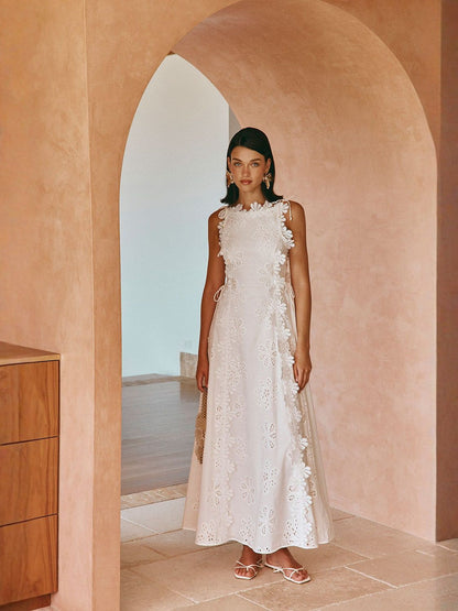 LORENA | Robe longue imprimée au caractére distinctif