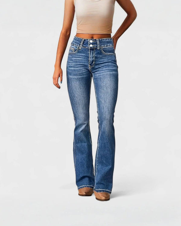 MARYLENE | Jean Évasé Taille Haut