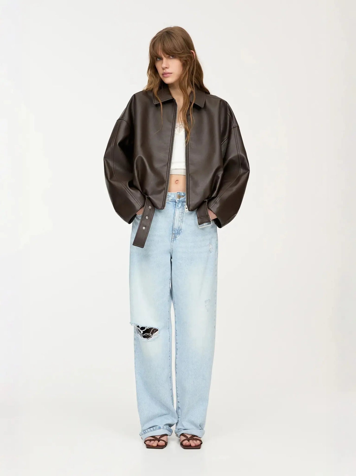 KAYLA | Veste en Similicuir Élégante & Intemporelle