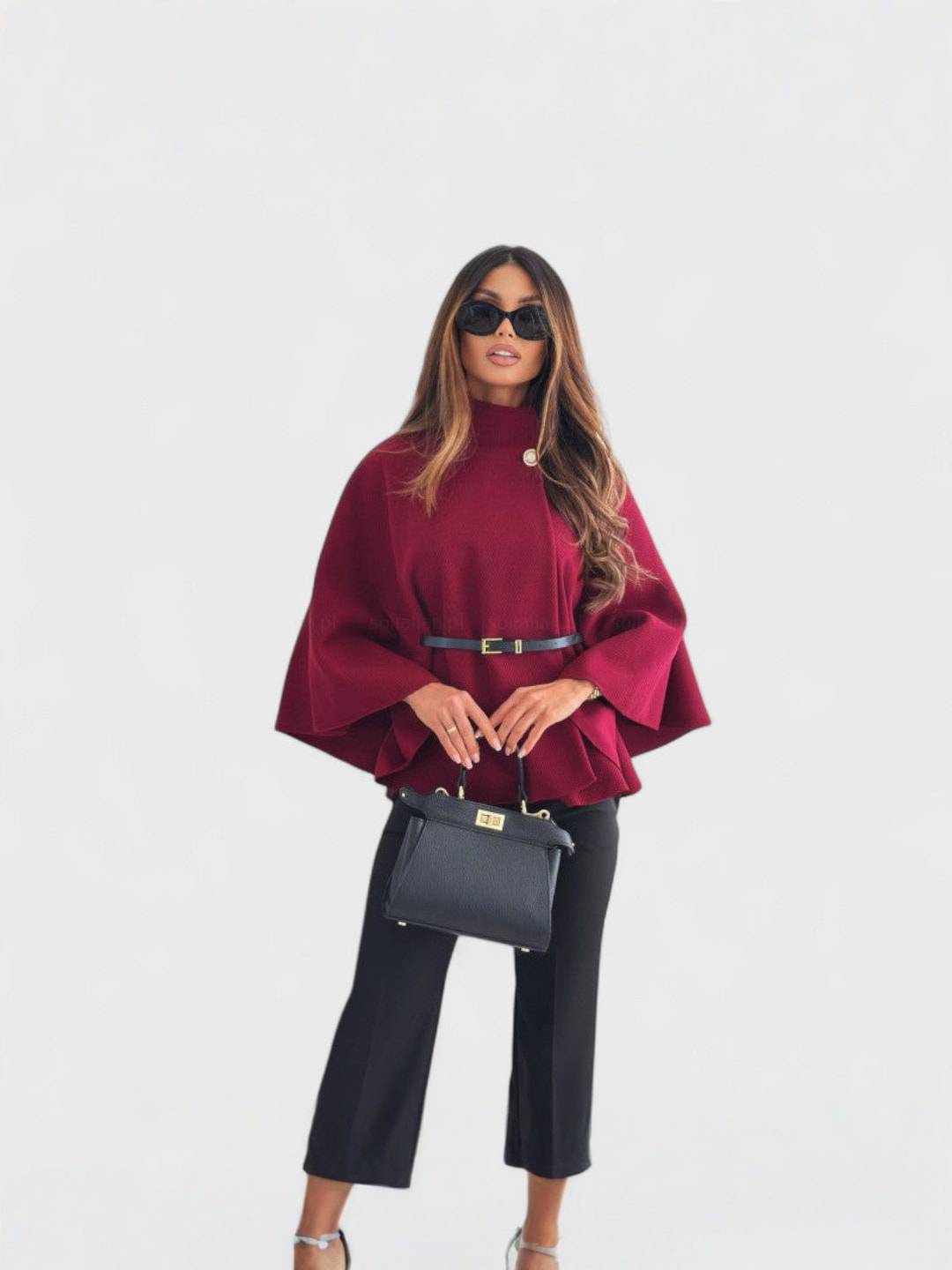 LEA | Veste élégante à manches papillon et ceinture