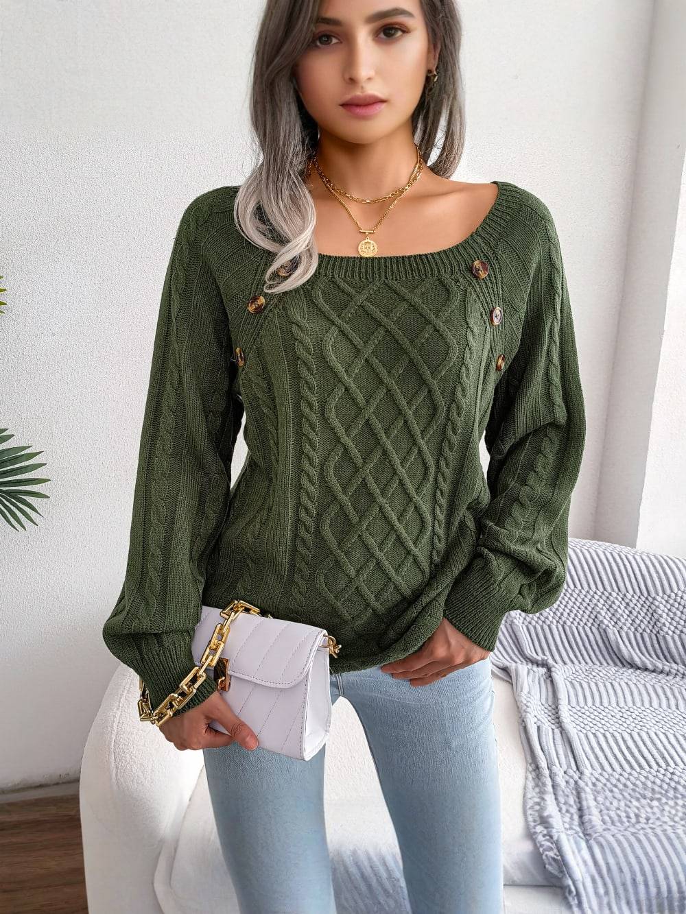 Pull Romane en maille torsadée camel, confort et élégance