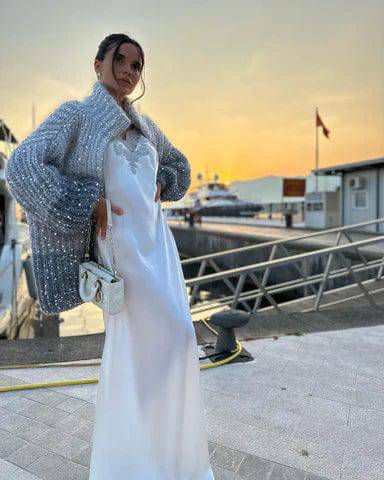 ZOÉ | Gilet zippé a paillettes