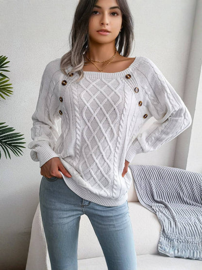 Pull Romane en maille torsadée camel, confort et élégance