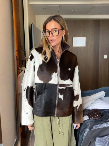 NOE | Veste droite à motifs raffinés